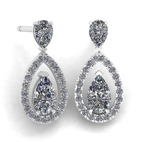 Boucles d’oreilles Diamant .